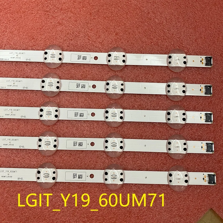 5pcs/set LED backlight strip for TV 60UN71006LB 60UM71007LB 60UM7100PLB 60UM6950DUB 60UM6900DUB TVIT_Y19_60UM71 EAV64732901