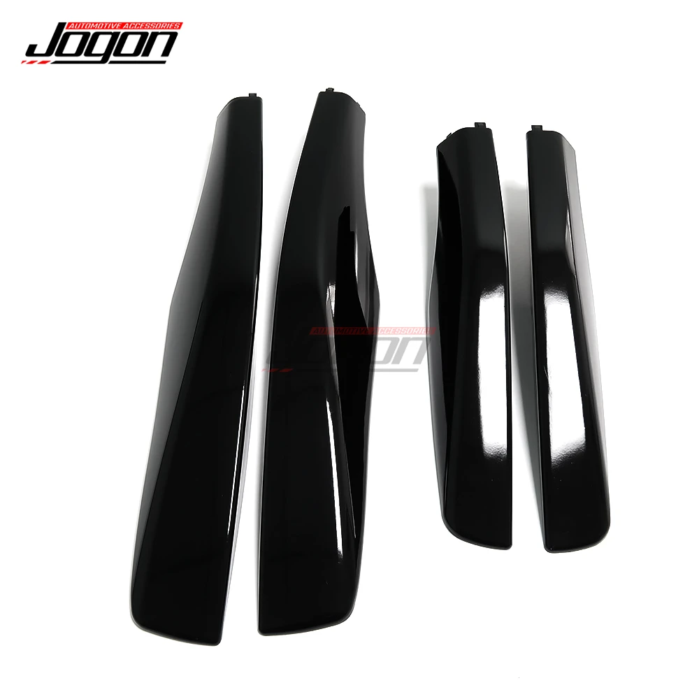 Black ABS Roof Rack Bar Rail End Protection Cover Shell 4PCS For Lexus RX350 RX400h RX330 2003 2004 2005 2006 2007 2008 2009