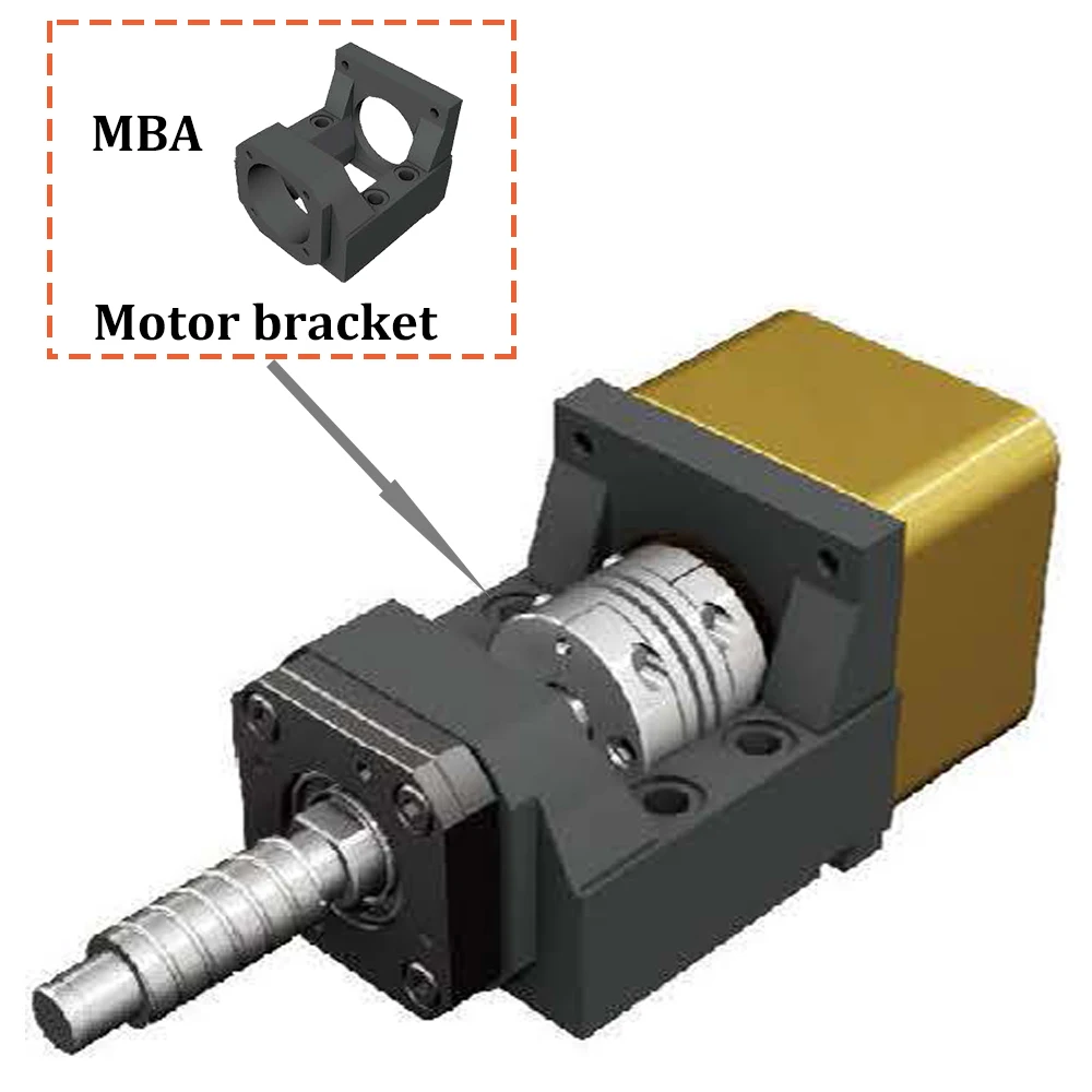 SYK MBA 15 Premium Motor Ball Screw Motor Housing Stepper Motor NEMA17 NEMA23 NEMA34 Support Unit FK15 BF15 Coupler MAXTENSO