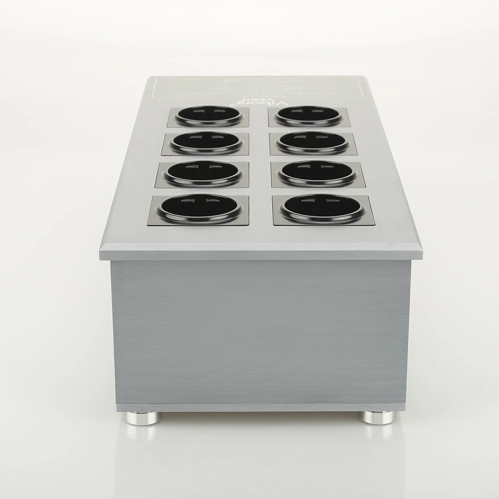 Viborg VE80 HiFi Power Filter Anlage Schuko Buchse 8 Möglichkeiten AC Power Conditioner Audiophile Power Purifier mit EU Outlets