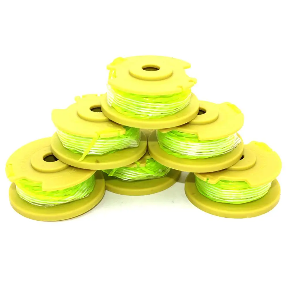 6PKS String Trimmer Spool Lijn Vervangt Ryobi Een Plus + 18V 24V 40V AC80RL3 Draadloze Trimmers, pre-Wond Weed Eater String