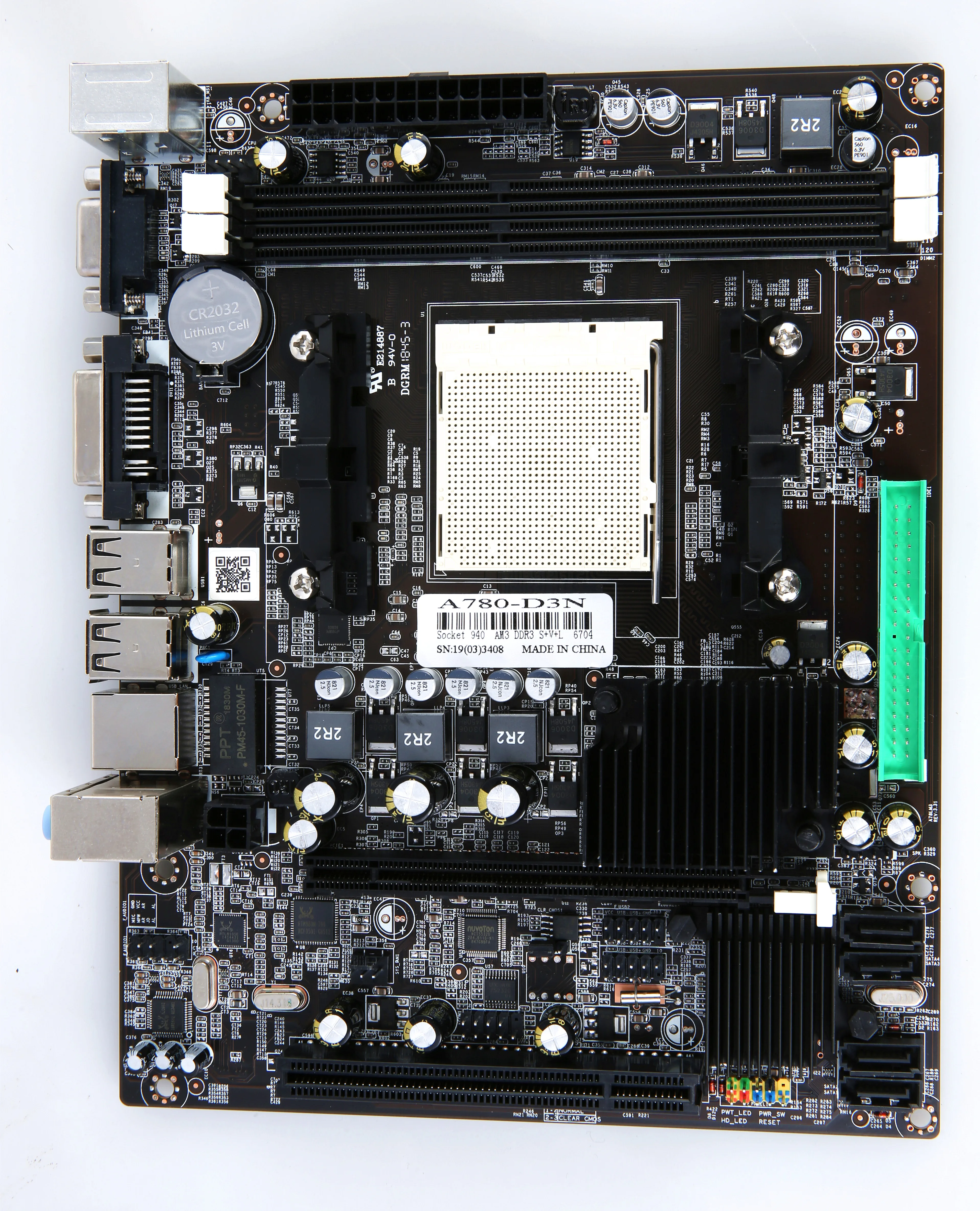 PCWINMAX Desktop AMD 780 AM3 CPU A780 Dual CORE DDR3 Stock Motherboard