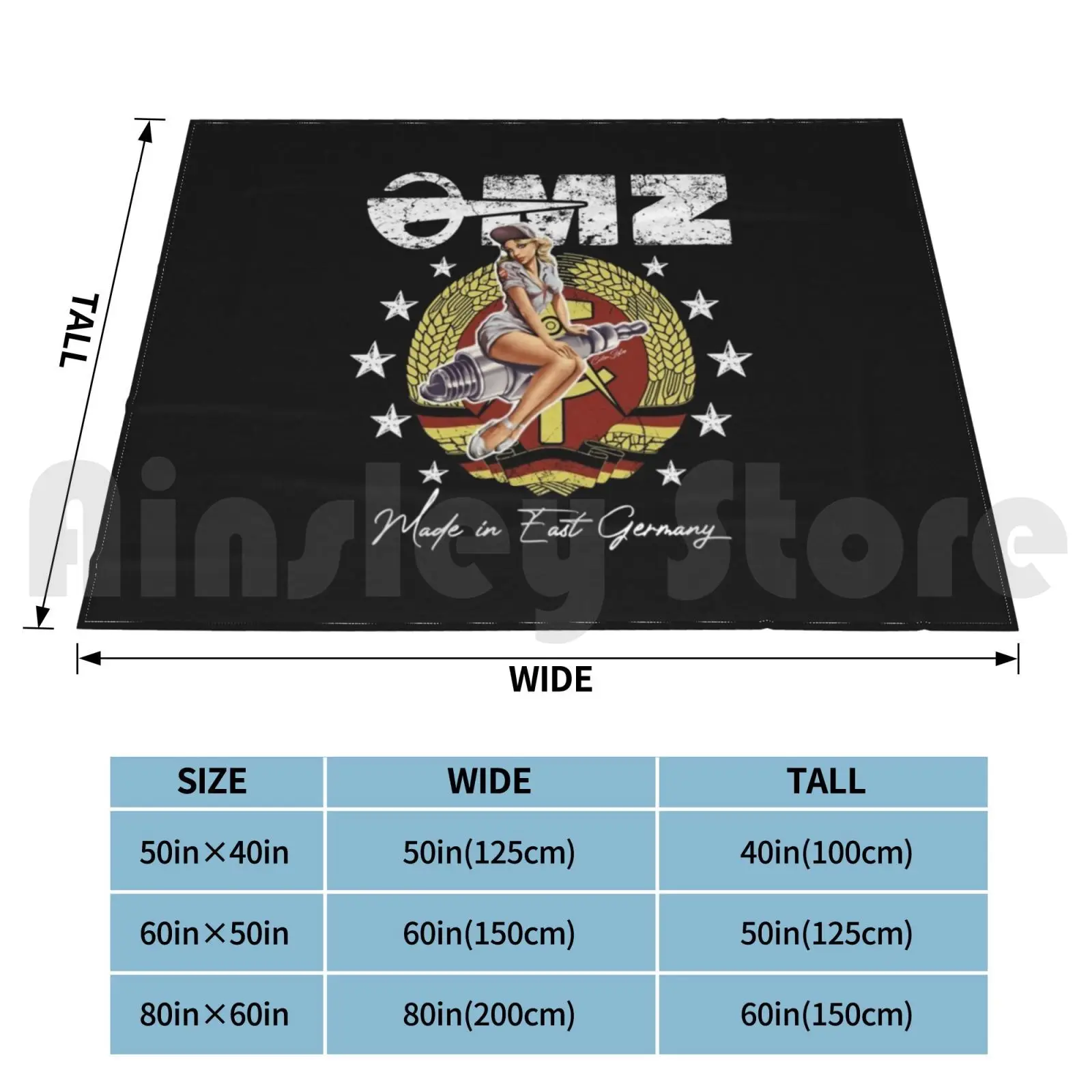 Mz-Motorcycle Logo Zschopau Ddr Vintage Logo Shirt Blanket For Sofa Bed Travel Antique Car Mz Zschopau Gdr Ts