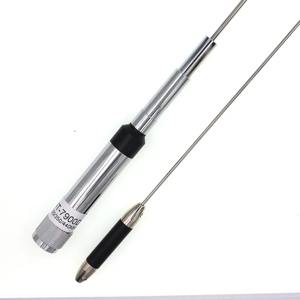 Mobile Radio Quad Band Antenna 144/220/350/440MHz for QYT KT-7900D Car Mobile Radio+RB400 Clip with Feeder Cable M5