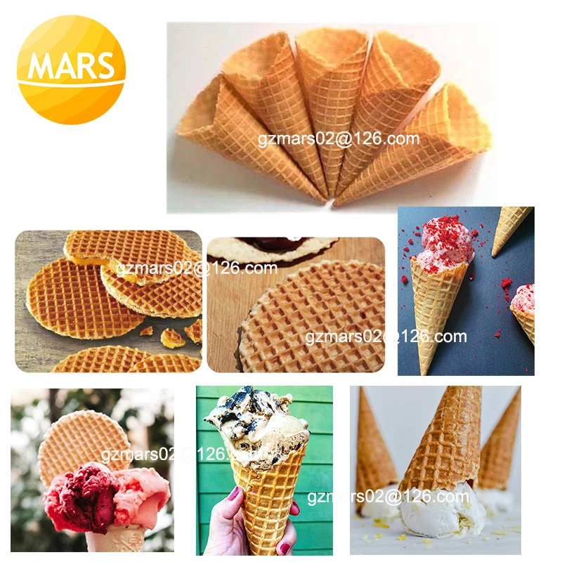 Commercial Holland Round Stroopwafel Maker Non-stick Electric Ice Cream Waffle Cone Maker Syrup Waffle Baking Iron Machine