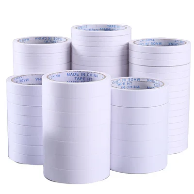 Office supplies strong sticky ultra-thin double-sided tape 0.5cm transparent white double-sided tape 12 m