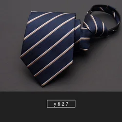 High Quality 2024 New Fashion Ties Men’s Work Formal Suit Zipper 8cm Twill Tie Wedding Casual Necktie Designers with Gift