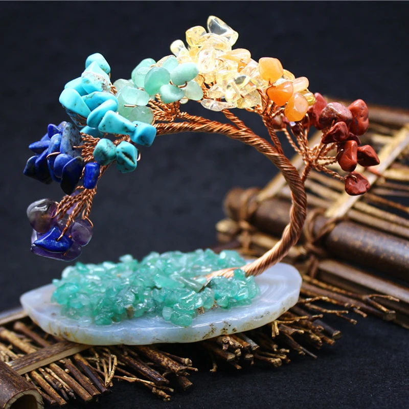 High Quality Orgone Energy Generator Chakra Tree of Life Pendulum Orgonite Natural Stone Symbolizes Lucky Crafts Jewelry 80*45mm