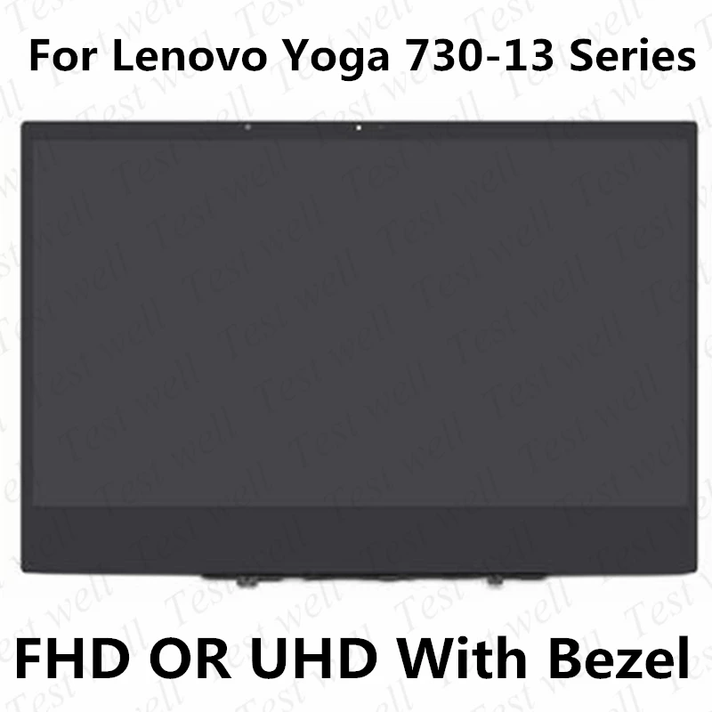 For Lenovo YOGA 730-13 LCD touch digitizer assembly YOGA 730-13IKB 81CT 730-13IWL 81JR FHD with frame 5D10Q89746 FRU 32955790997