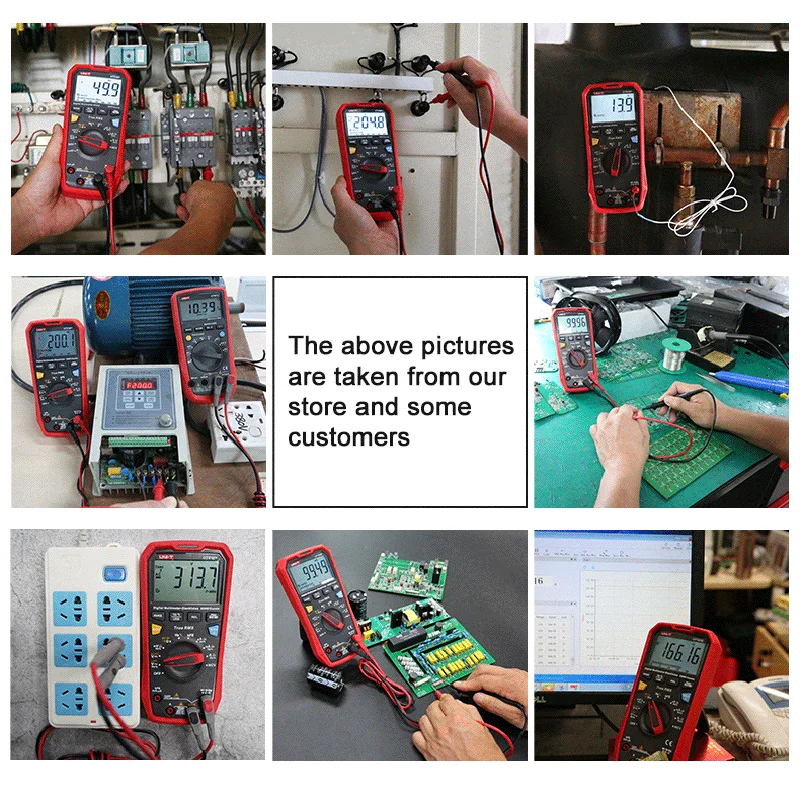 UNI-T Профессиональный Мультиметр Цифровой UT61E+ UT61D+ UT61B+ DC AC 1000V Емкость Тест True RMS Авто Диапазон Измеритель