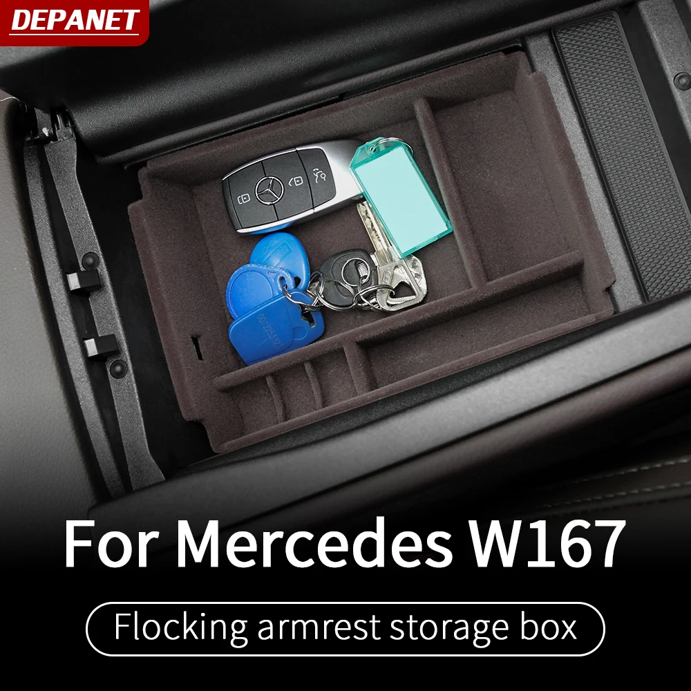 

storage box for Mercedes gle w167 c167 coupe gls x167 2020 ~2024 gle 350 450 500e amg interior accessories