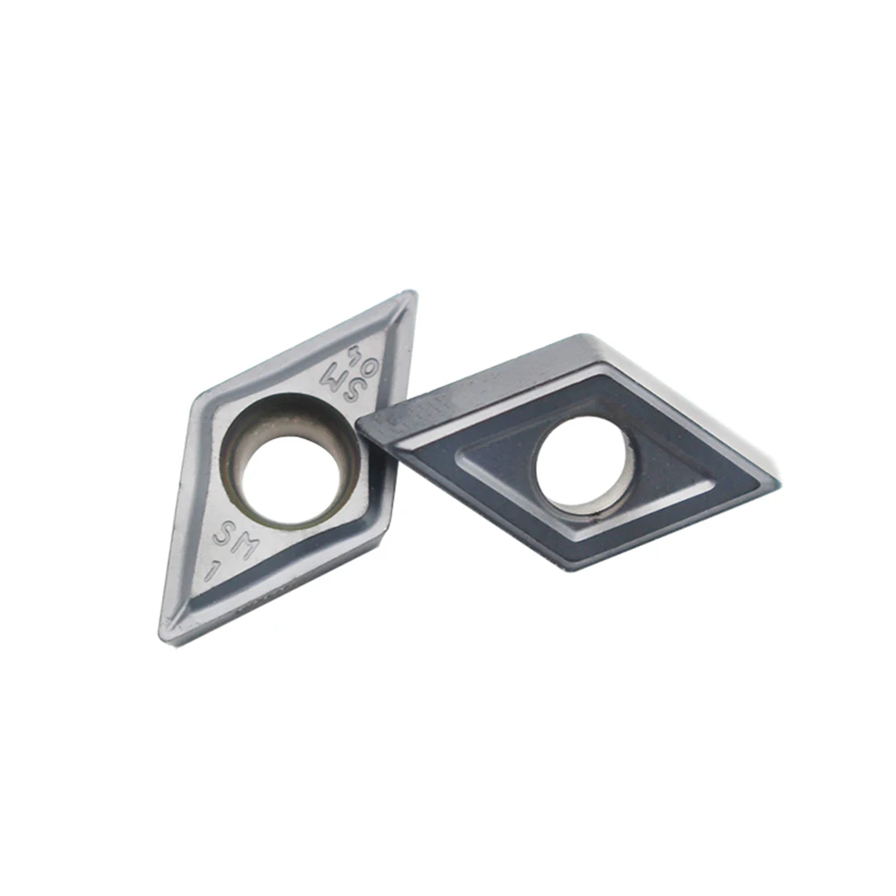 10 pçs dcmt11t304 sm ic907 dcmt070204 sm ic907 inserções de carboneto de torneamento interno ferramenta torno cnc ferramenta de corte acessórios