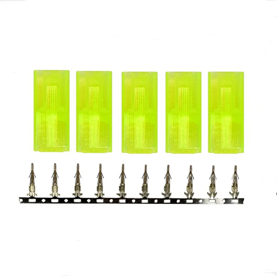 5/10 Pairs Mini Tamiya Style Battery Connectors Plugs Male And Female Plug Sets with Nickle Pins for RC Hobby Car Boat Plane