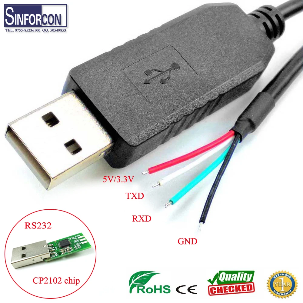 Силиконовые лаборатории CP210x USB к UART Bridge COM3, стандартный конец кабеля для обжима RJ9 RJ11 RJ45, Модульный штекер