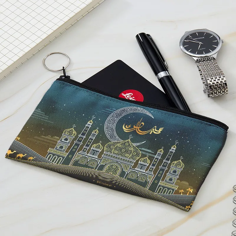 Eid Mubarak New 1Pcs Women Funny Coin Purse Fashion Lady Kids Girls Wallet Cute Small Canvas Bag With A Zipper For Gifts