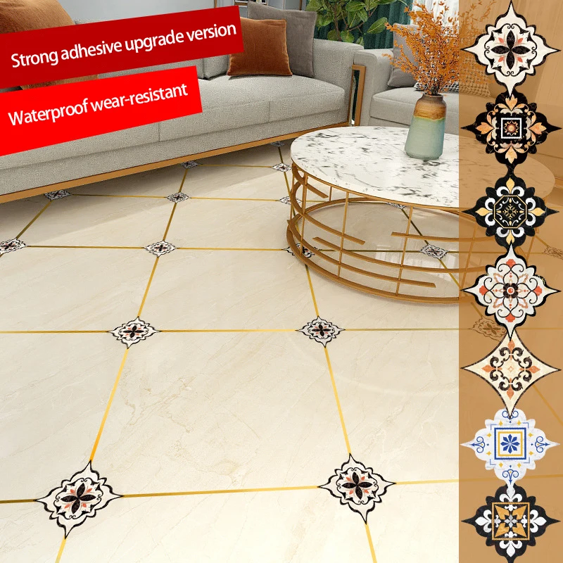 36pcs Self-adhesive Floor Tiles Diagonal Sticker Waterproof Wear Resistant Removable Floor Tiles Stickers  Home Decoration