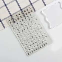 1Pcs Classic PVC silicone stamp transparent English letters Alphabet office supplies Rubber stamp Clear Scrapbooking Stationery