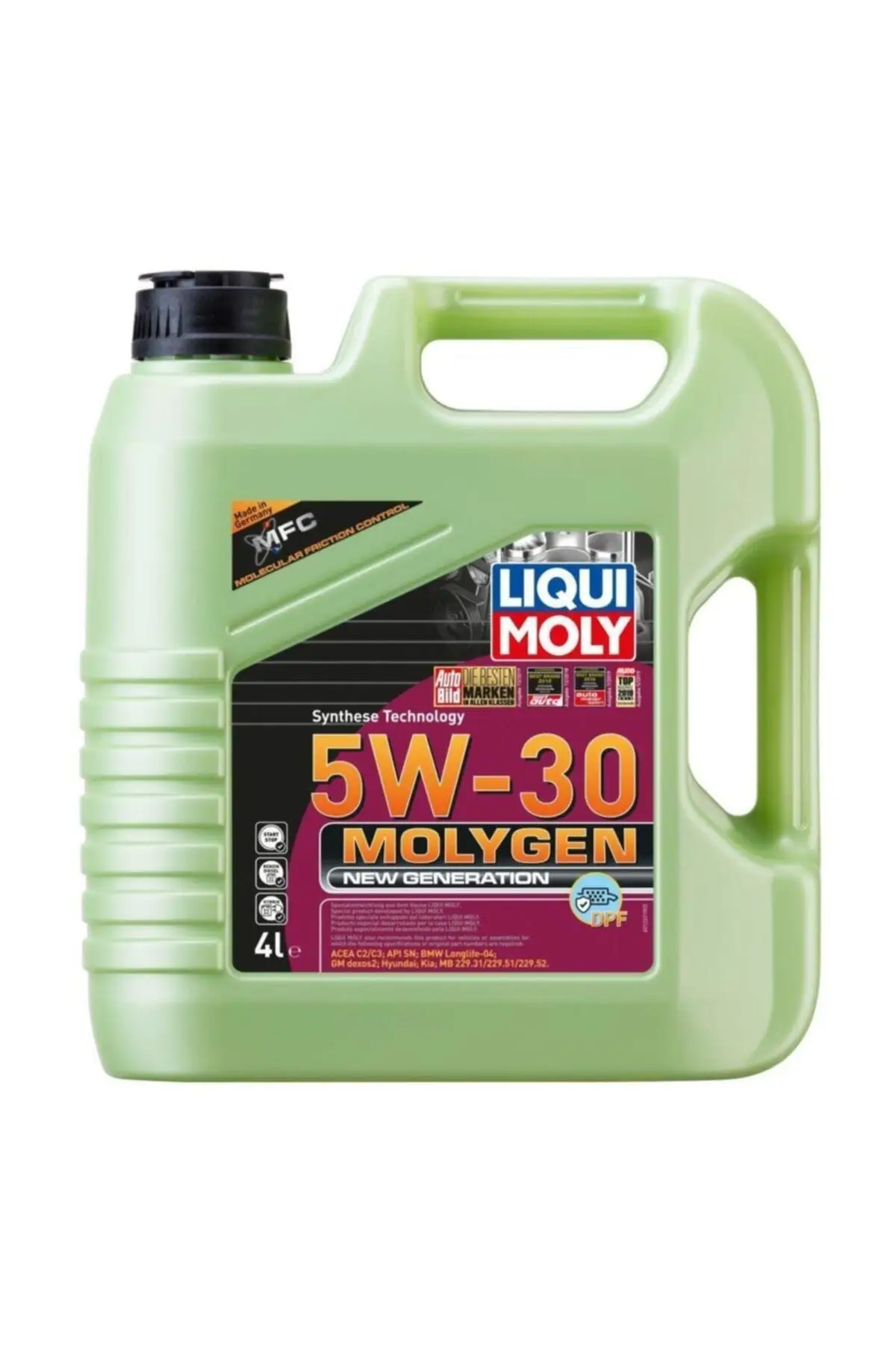 Molygen 5 w30-aceite de Motor de nueva generación (Dpf) 4 Lt. 21225, aceite para coche, aceite para motor