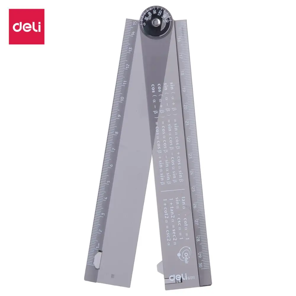 DELI Foldable Ruler 30cm Kids Gift Stationery Cute Student Straight Measure Rulers Stationery