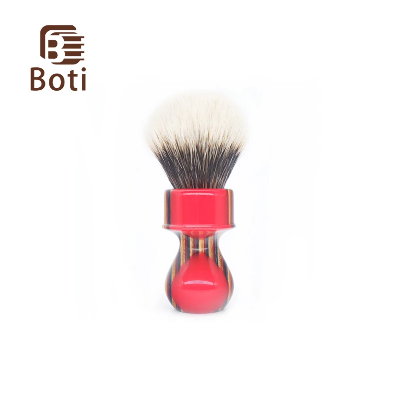 Boti Brush-New Sunset and Sea Whole Brush and SHD Captain Finest  Two Band Class A Badger Hair Knot Men's Beard Shaving Brush