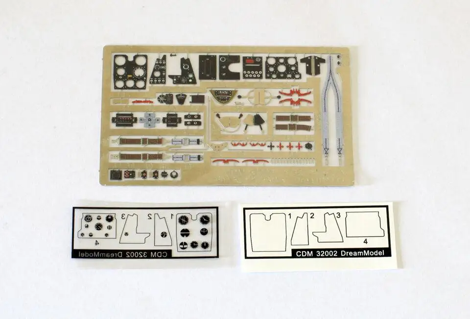 

Dreammodel 32002, цветов, искусственная кожа, детали кабины для Kittyhawk KH32013