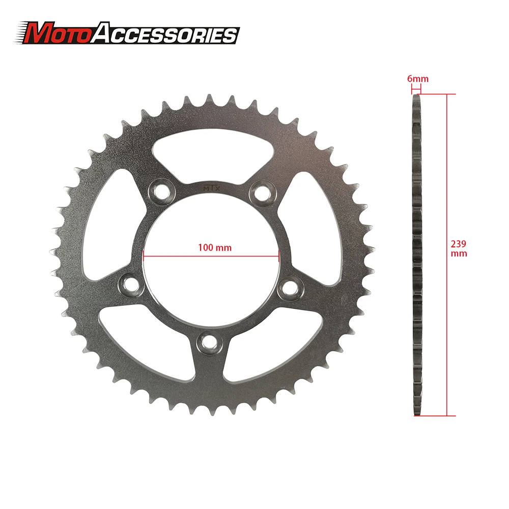 For Ducati Road 959 Panigale 400 Scrambler Steel Rear Sprocket Motorcycle Chain 520 Sprockets Motorcycles Accessories