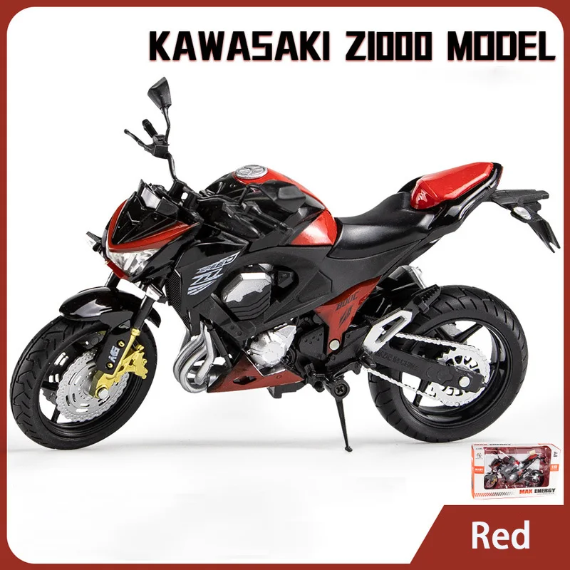 1:12 Kawasaki Z800 Alloy Die Cast Motorcycle Model Toy Vehicle