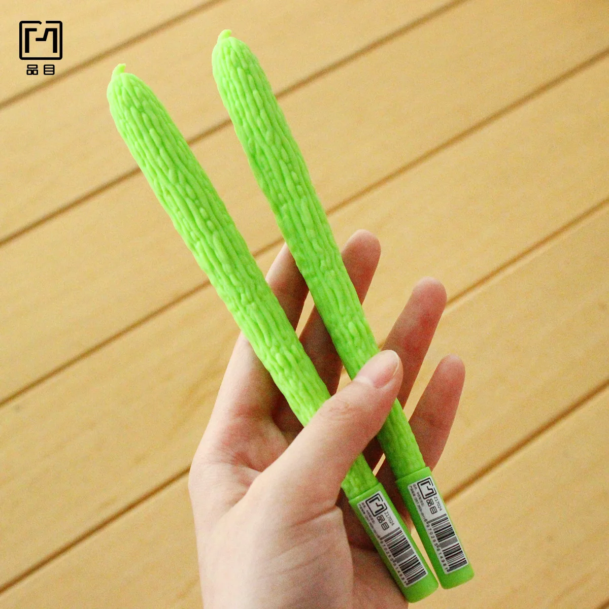 

24pcs Lovely balsam pear soft silicone creative neutral pen water pen writing pen black refill student learning