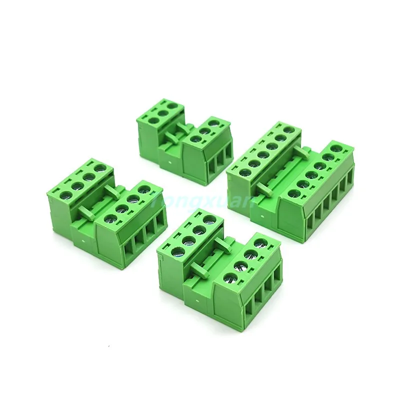 10pairs Solderless Docking 2EDGRK-5.08MM-2p3p4p5p6p7p8p9p10p Pluggable Terminal Block 2-12P Two-Wire Connection