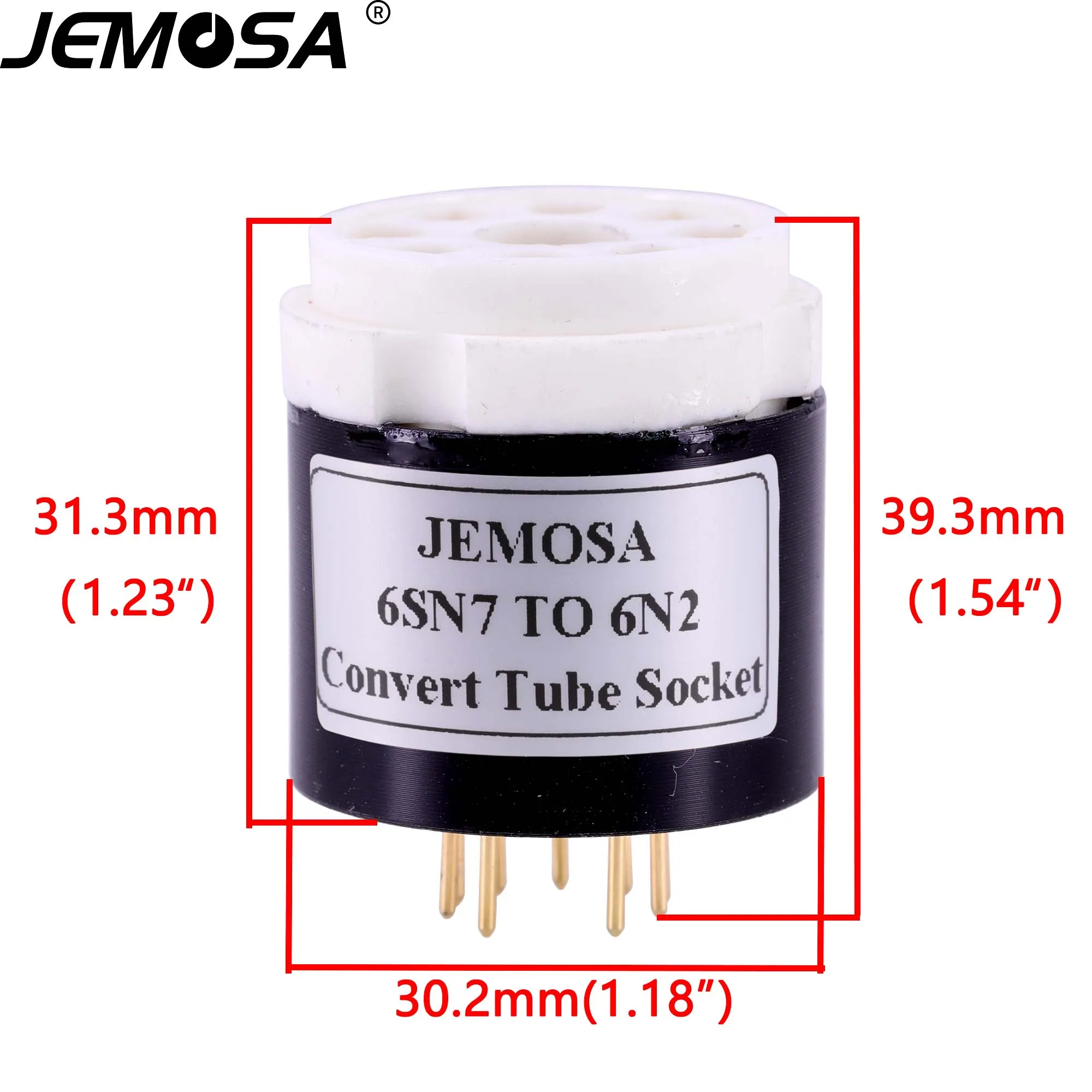 1PC 8Pin Vacuum Tube CV181 6SL7 6N8P 6N9P 6SN7 TO 6N2 6922 ECC88 DIY Audio Amplifier Convert Tube Socket Adapter