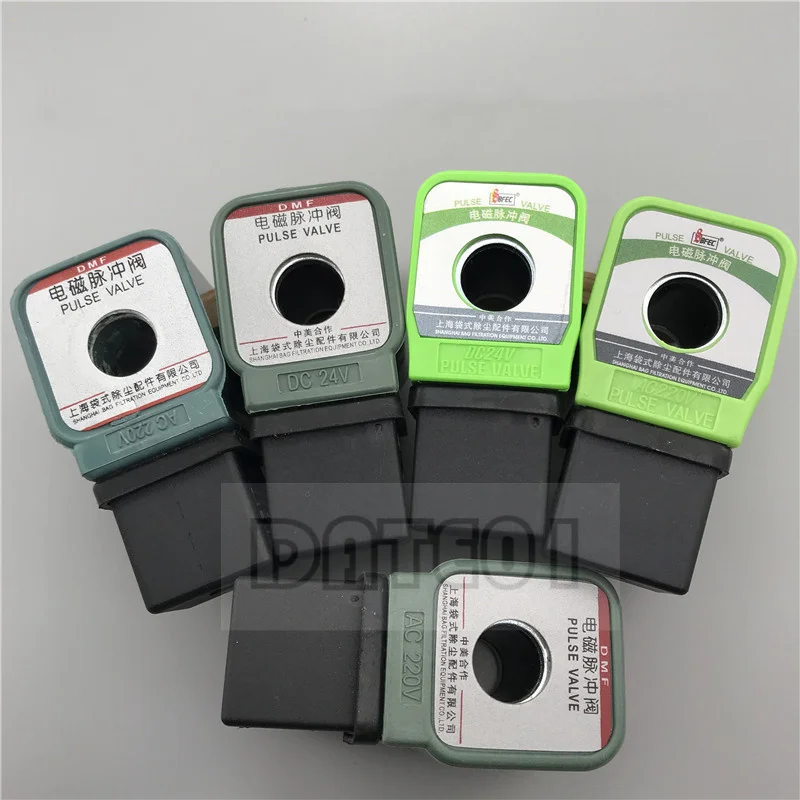 DMF Solenoid Pulse Valve Coil Shanghai Bag Dust Coil Hole 13.5mm H 41mm DC24V AC220V