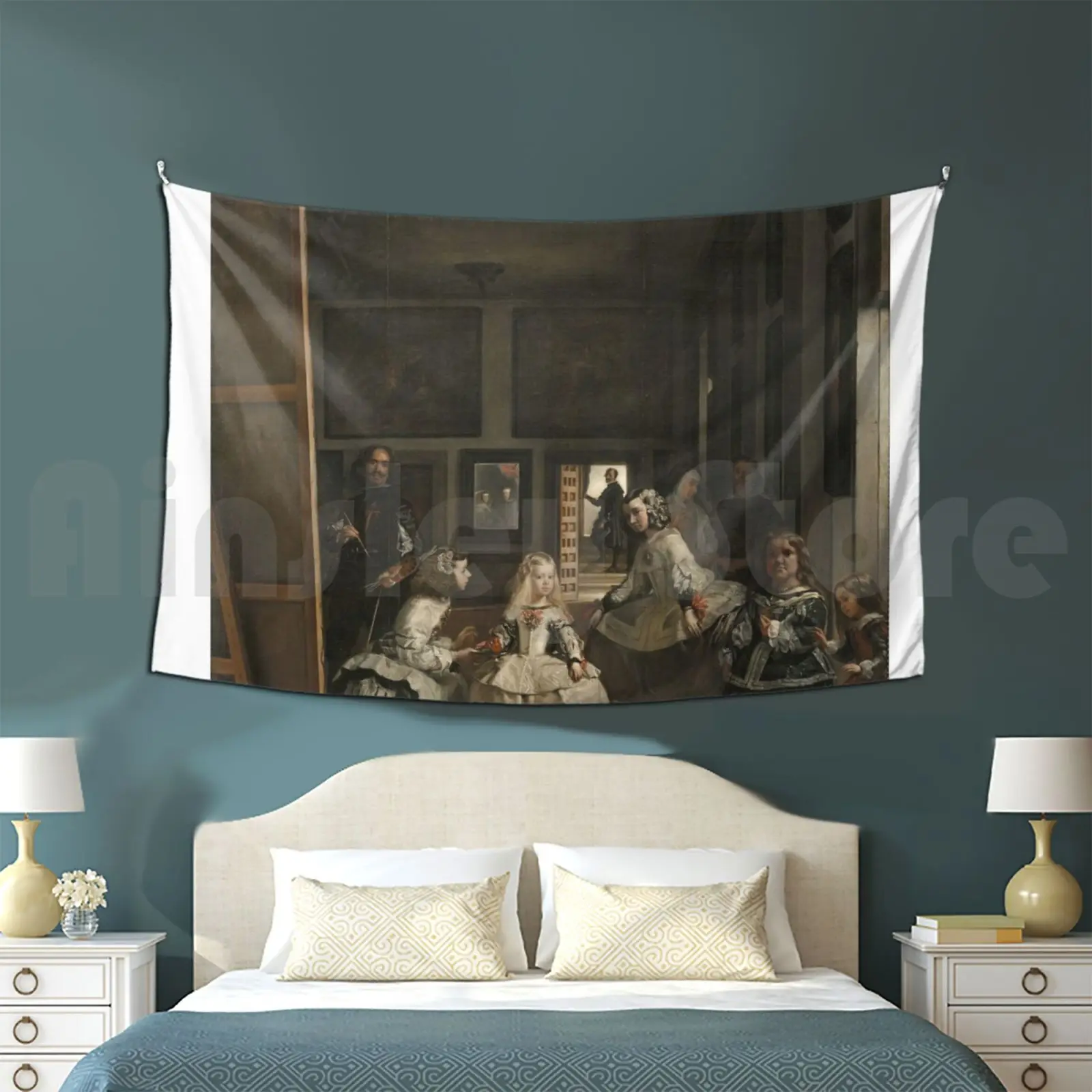 Las Meninas By Diego Velazquez Tapestry Living Room Bedroom Las Meninas Diego Velazquez Velazquez Baroque Spain