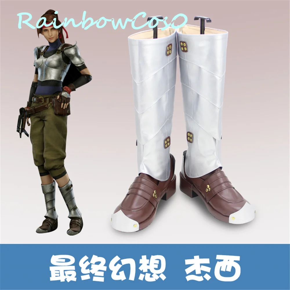 

Final Fantasy VII Remake Jessie Обувь для косплея Сапоги Игра Аниме Хэллоуин RainbowCos0 W1626
