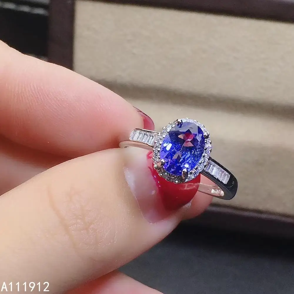 

KJJEAXCMY fine jewelry natural Tanzanite 925 sterling silver new women ring support test noble