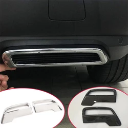 For Peugeot 3008 4008 5008 2017-2021 Car Rear Exhaust Tail Pipe Muffler End Pipe Decoration Cover ABS Exterior Accessories