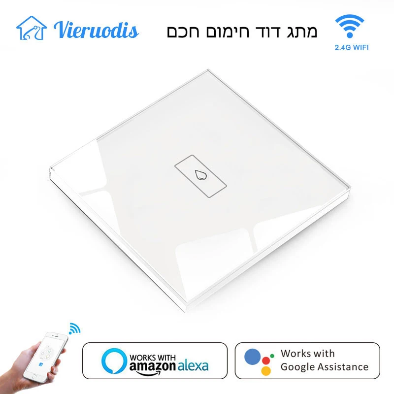 

ISRAEL Tuya Smart Life Boiler Wi-Fi переключатель водонагреватель голосовое управление через приложение сенсорная панель ВКЛ-ВЫКЛ таймер работает Alexa Google Home