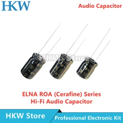 10pcs ELNA ROA ( Cerafine ) Series HiFi Audio Capacitor 16V 25V 50V 10uF 22uF 47uF 100uF 220uF 22uF25V 22UF50V 100UF25V Original