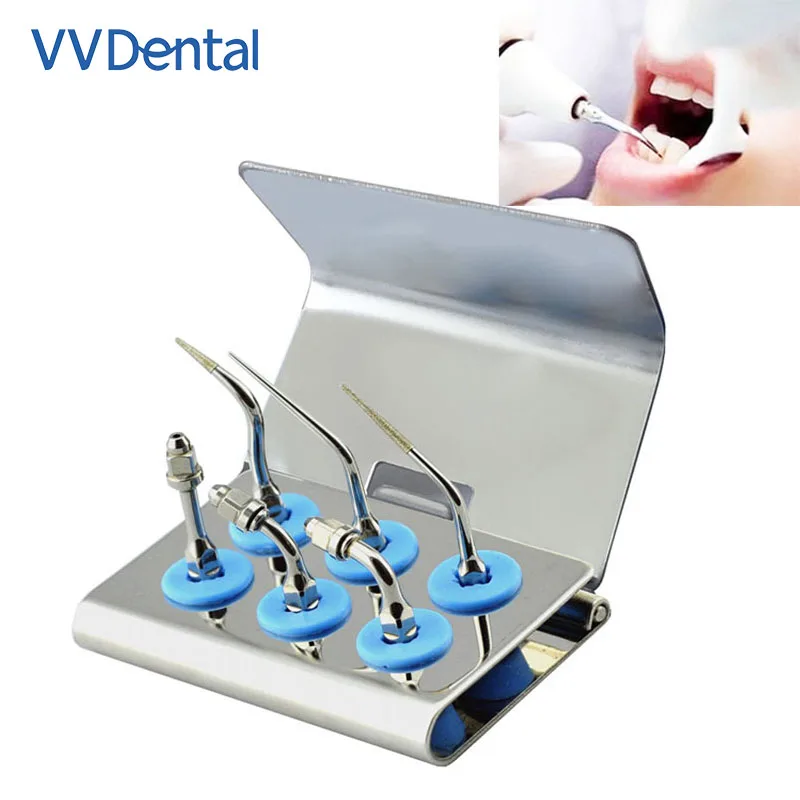 

VVDental Ultrasonic Scaler Tips EEKS Endo Kit Teeth Cleaning Tips Compatible With EMS / Woodpecker Teeth Cleaning Tips