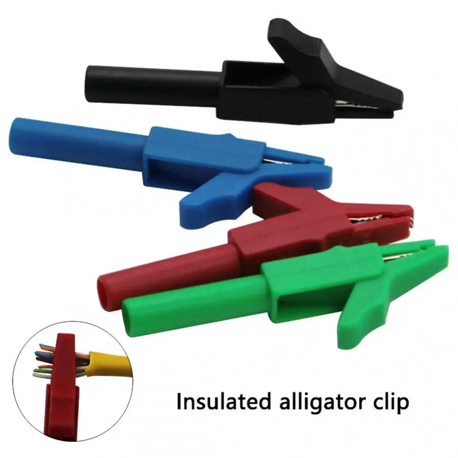 Battery Test Clip 32A Current Alligator Clip for Banana Plug 4mm Multimeter Pen Cable Probes Crocodile Clip Automobile Probe