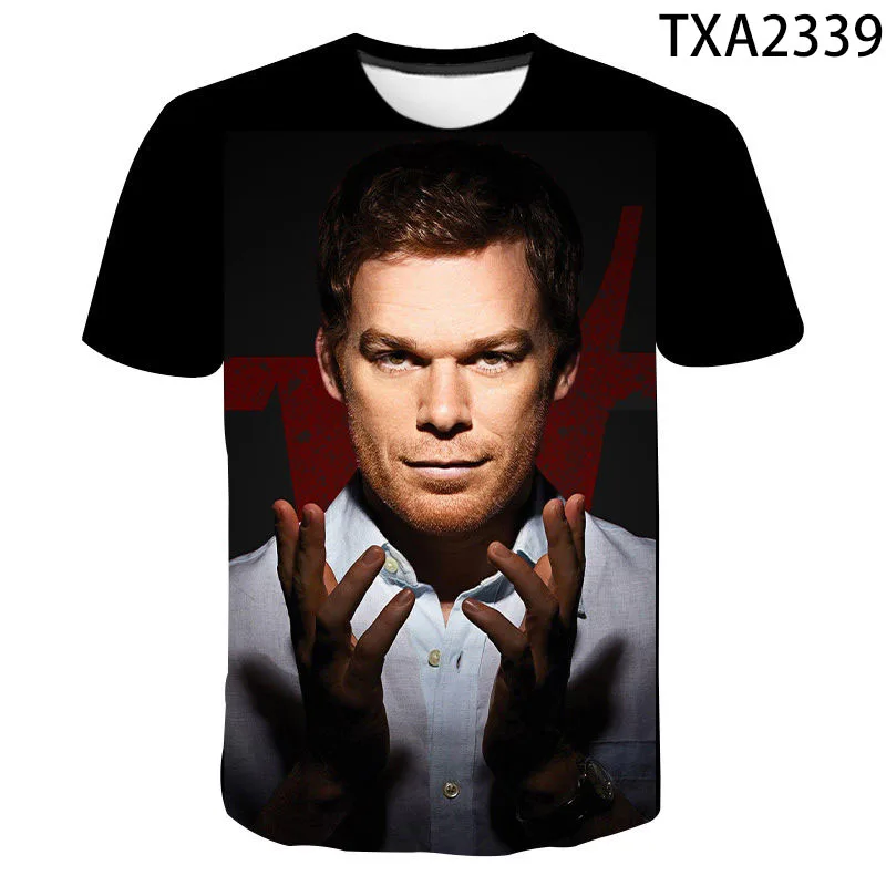 2021 TV Series Dexter 3D Printed T Shirt Men Women Fashion Casual Sweatshirt Short Sleeve Streetwear Oversized Tops