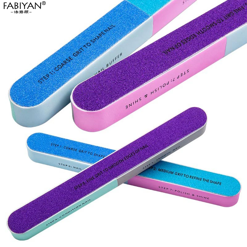 네일 아트 파일 블록 버퍼 세트, 페디큐어 샌딩 케어 스폰지, 버핑 젤 폴리시 파일, 매니큐어 전문 도구, 다채로운 키트
