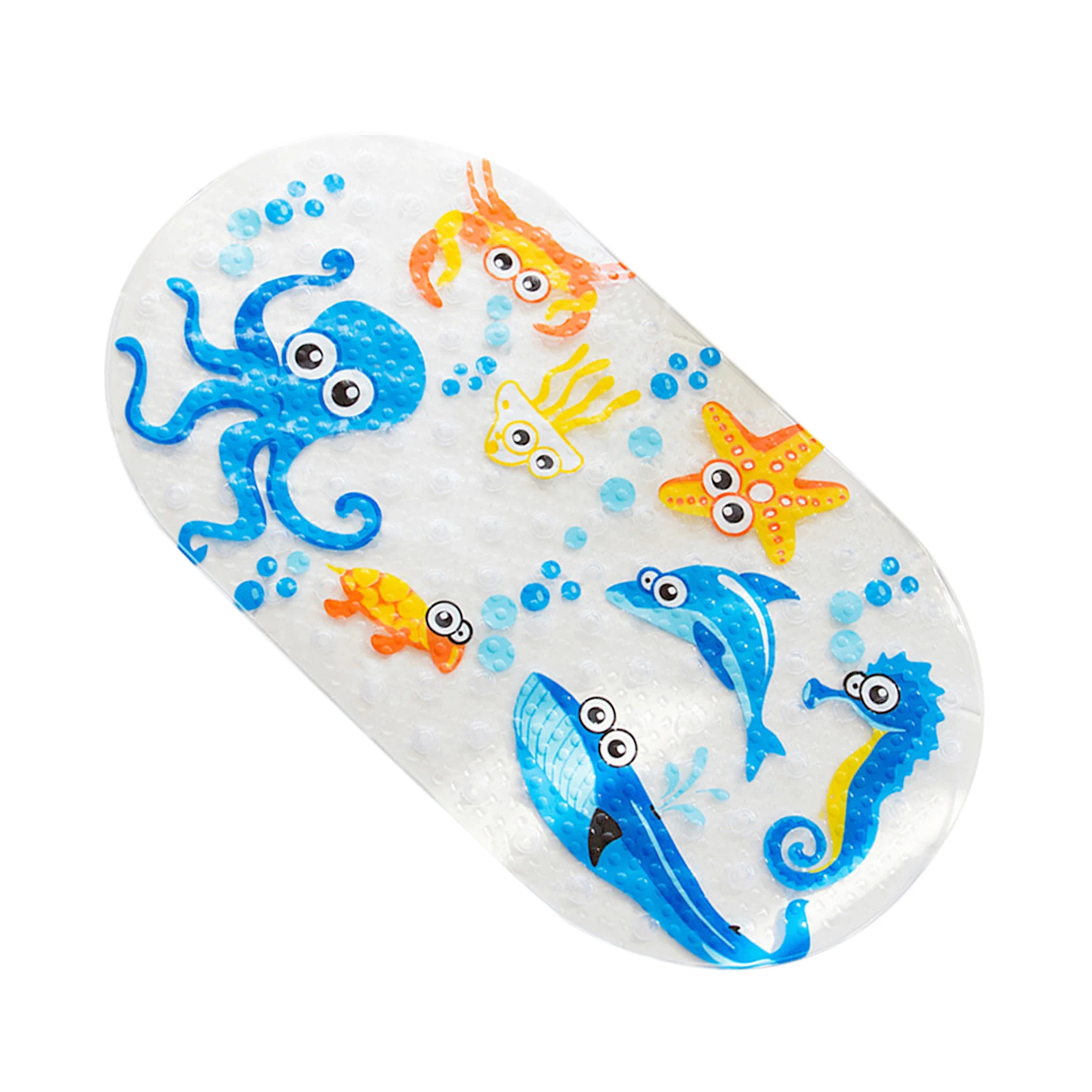 PVC Bathroom Children Non-Slip Mat Carpet For Kids Safety Baby Tub Mat Home Kitchen Mats Bath Mat With Suction Cup 68x38cm