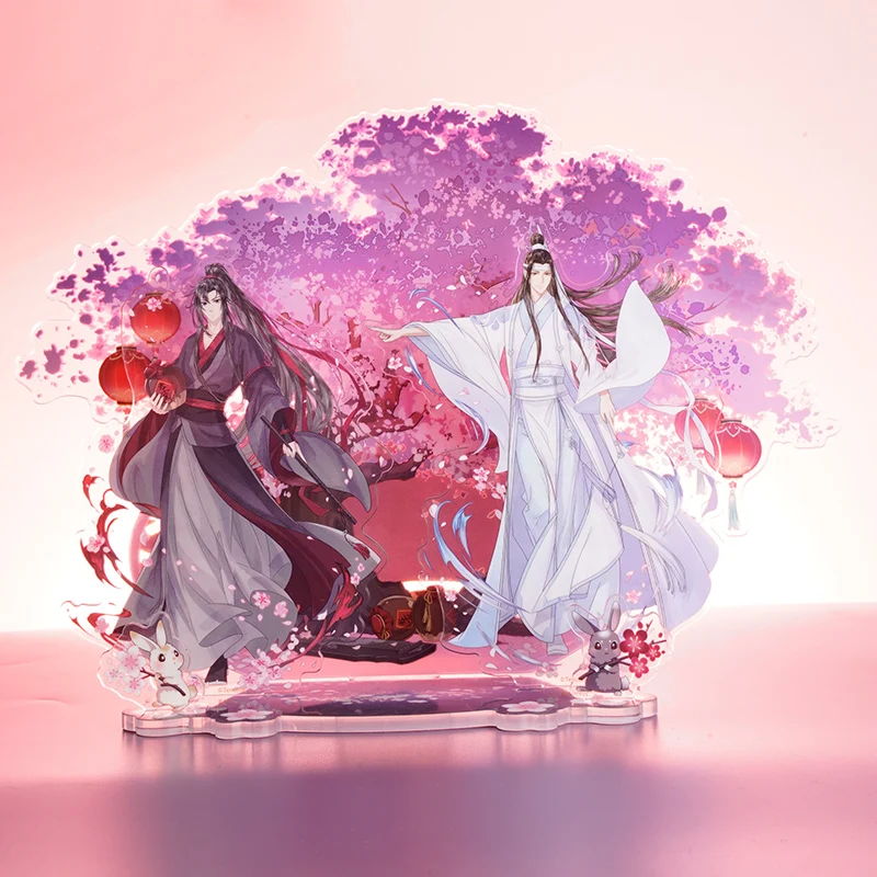 Grão-mestre do cultivo demoníaco mdzs wei wuxian lan wangji fang ling jiang xue acrílico suporte figura modelo placa decoração do desktop