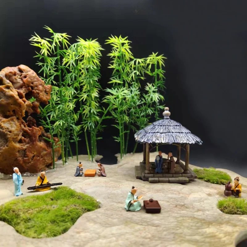 12 Stck/knstliche Bambus bume Kokosnuss/Miniaturen/se Pflanzen/Feen  garten/Moos Terrarium Dekor/Handwerk/Bonsai/DIY Lieferungen - AliExpress 15