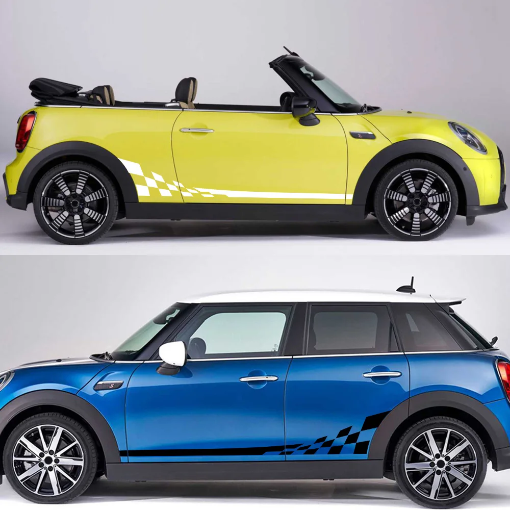 2pcs Car Long Side Stripe Sticker For Mini Cooper R56 R57 R58 R50 R52 R53 R59 R61 Countryman R60 F60 F55 F56 F54 DIY Accessories