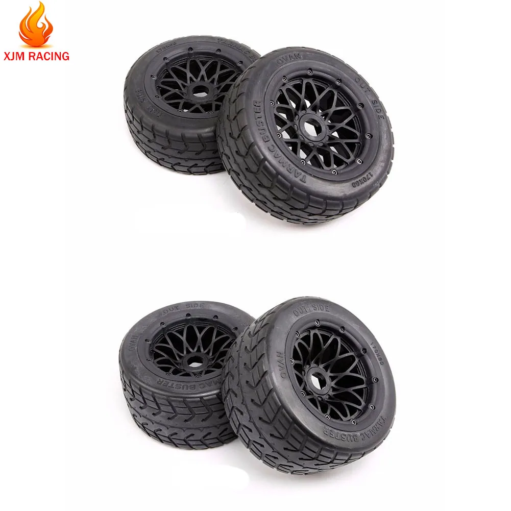 

Thicken on Road Front or Rear Tire Assembly for 1/5 ROFUN ROVAN KM HPI Mcd Gtb Racing BAJA 5B Ss Truck RC CAR TOYS PARTS