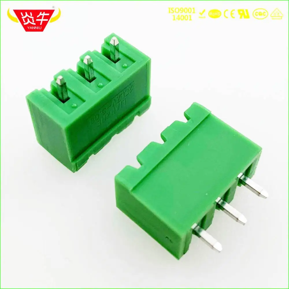 50 Stuks Kf2edgvc 5.0 2P ~ 12P Pcb Connector Plug-In Teminal Block 2Edgvc 5.0Mm 2pin ~ 12Pin Mstbva 2,5G 1755516 Phoenix Degson