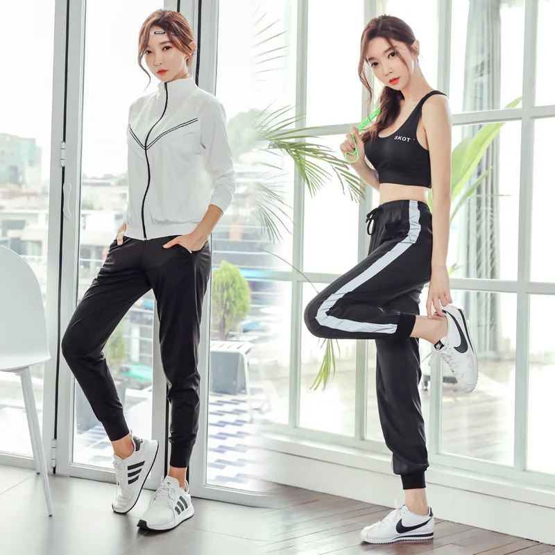 3pcs Autumn Winter Women Sport Suit Sweatsuit Quickly Dry Jacket+sweatpant+bra Casual Jogger Running Fitness Yoga Set Sport Wear