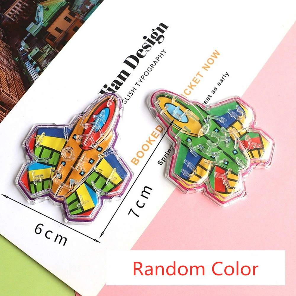 3pcs/lot 7cm Steel Ball Track Maze Toys Children Novelty Early Educational Brain Teaser Intellectual 3D Puzzle Jigsaw Board Toy