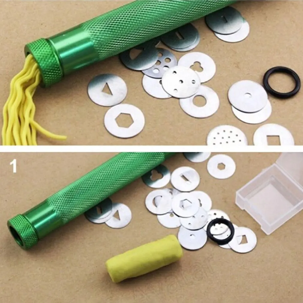 Extrusora de pasta de azúcar de acero inoxidable de diseño práctico, pistola artesanal, herramientas de arcilla polimérica para hornear, Fondant, escultura de pastel, bricolaje, hogar